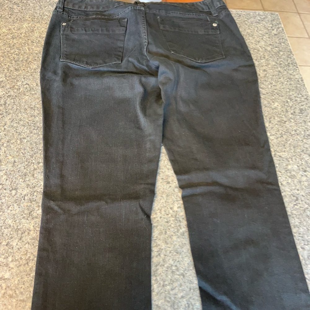 Black skinny jeggings size 10